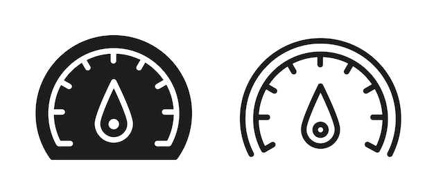 Speedometer vector icons. Speed indicator. Car speedometer icon. Speed icons