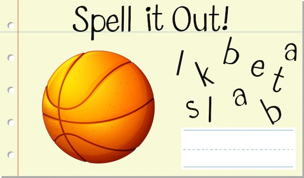 Spell it out basket ball