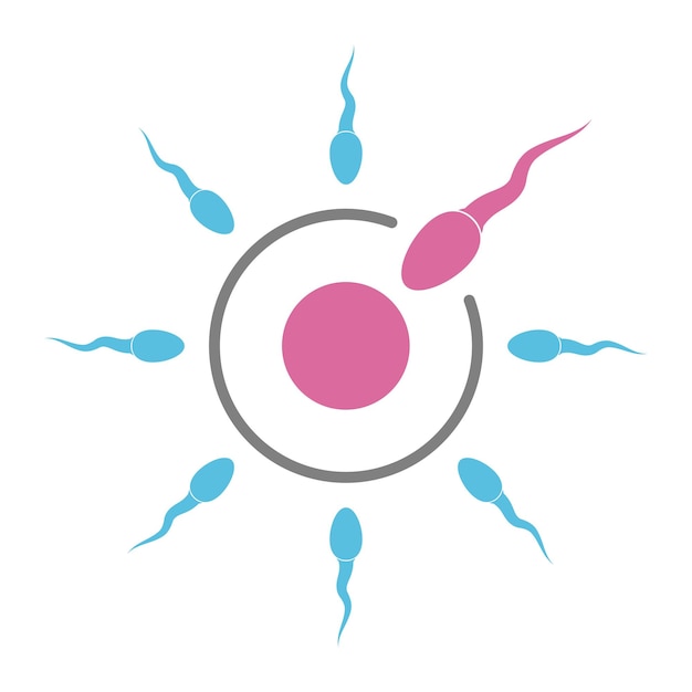 Sperm icon design illustration