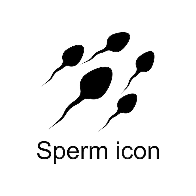 Sperm icon vector