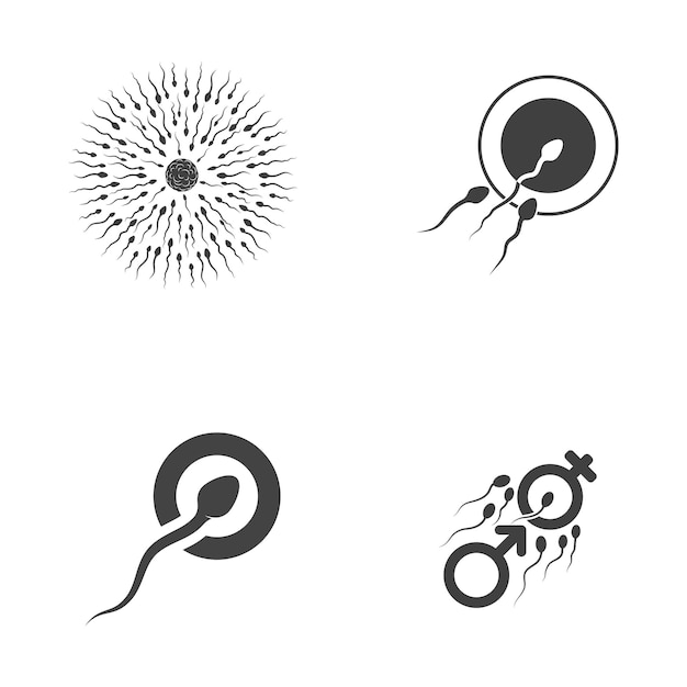 Vector sperm vector icon design illustration