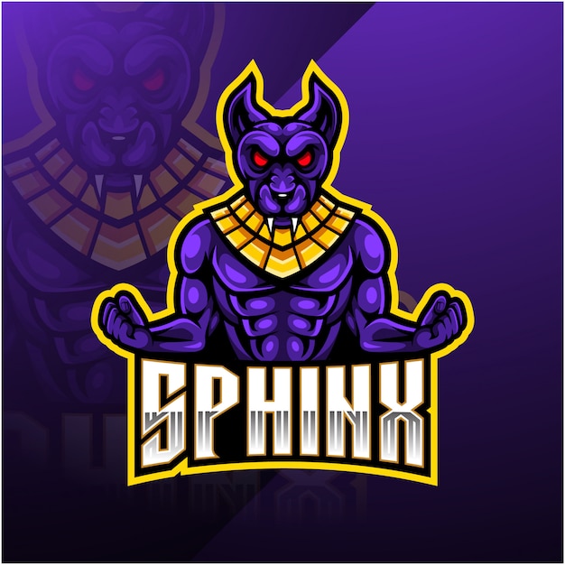 Sphinx sport mascot logo 