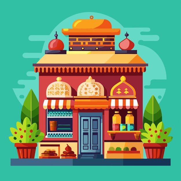 Vector spice shop icon vector highlighting culinary details