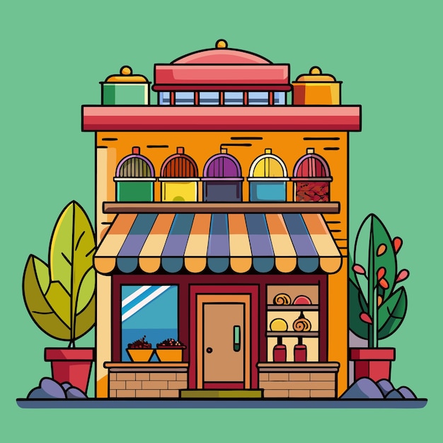 Spice Shop Icon Vector for Spice Art