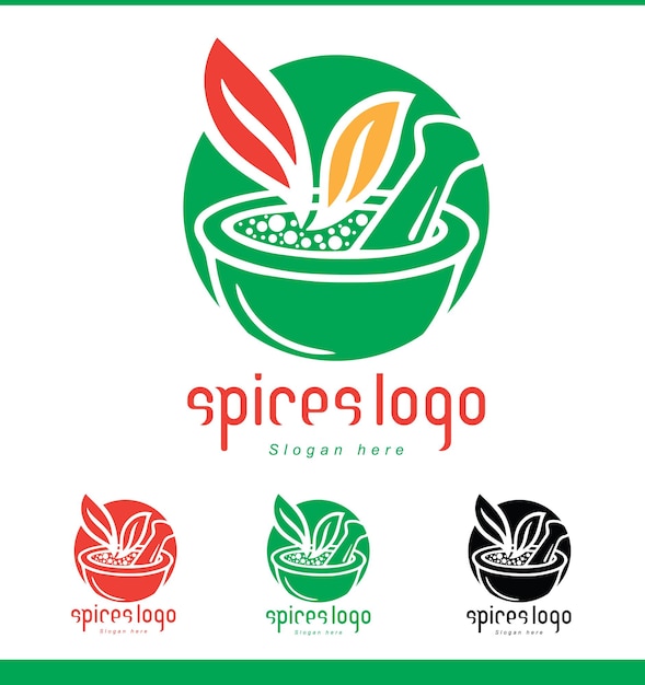 Spices logo With multiple color options