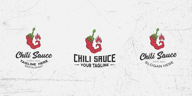 Vector spicy chili logo design template vector, chili pepper, hot chili, red chili, spicy food