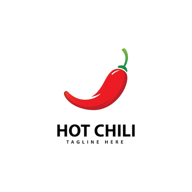 Spicy Chili logo icon vector  Red Pepper logo template