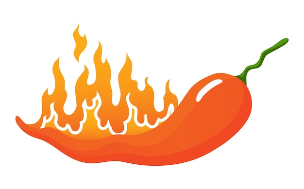 Spicy level Hot chili pepper icon with flame and color rating of extra hot Red level of pepper sauce or snack food