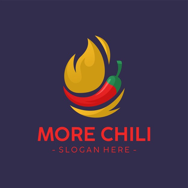 Vector spicy logo template design