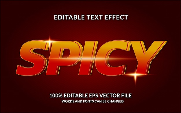 Spicy text effect