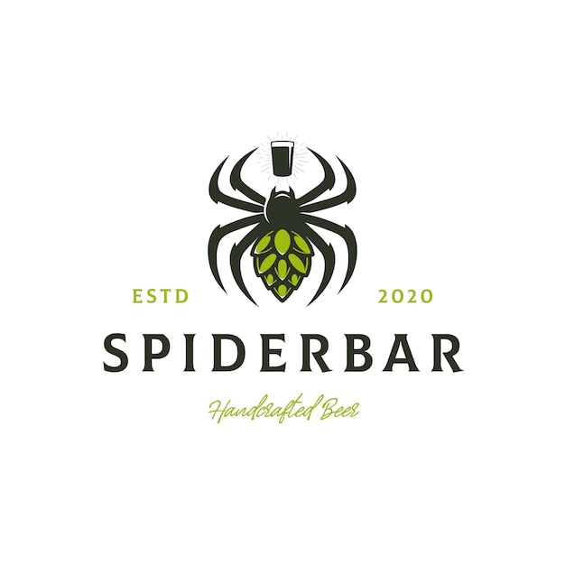 Spider Beer Hop Logo Template