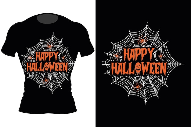 Spider Happy Halloween TShirt Design