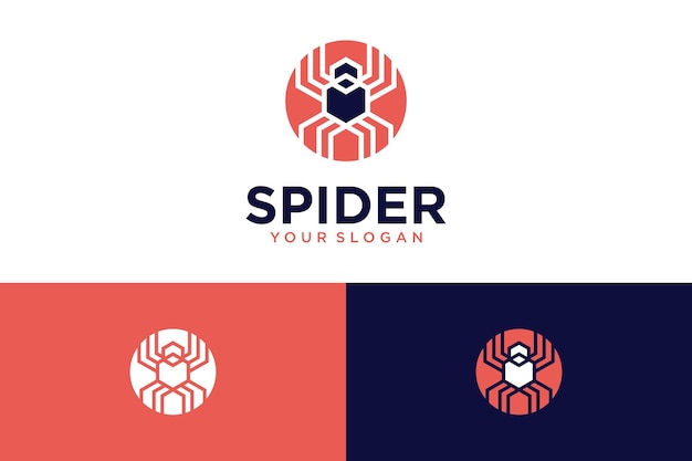 spider logo design with insect and animal exterminator