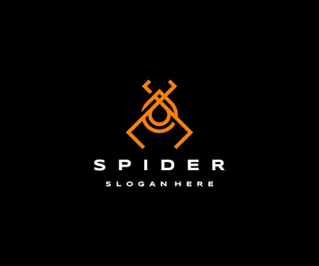 Spider logo icon design template