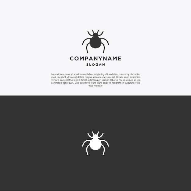 Spider logo icon design template