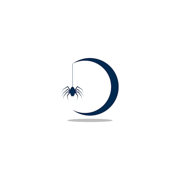 Spider logo template vector icon illustration