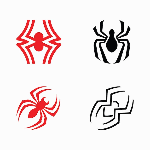 Vector spider logo template vector and icon