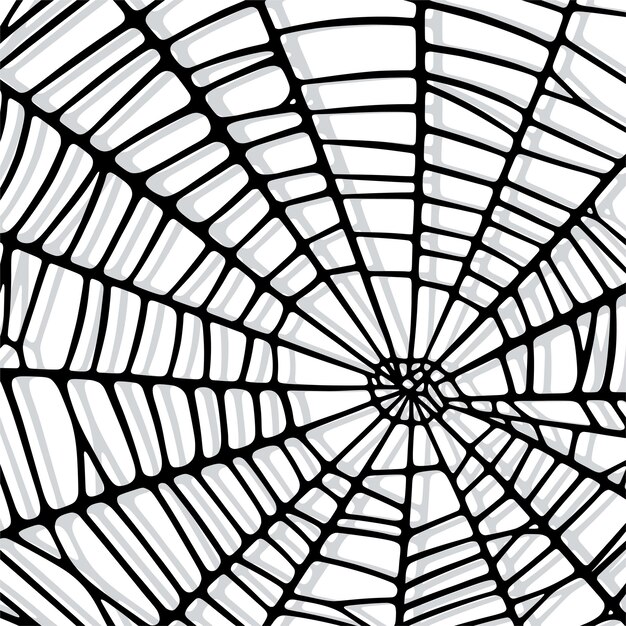 Vector spider web background for halloween halloween dark gothic wallpaper outline vector illustration