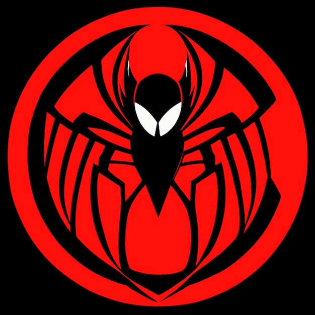 spidermans spider logo vector illustration