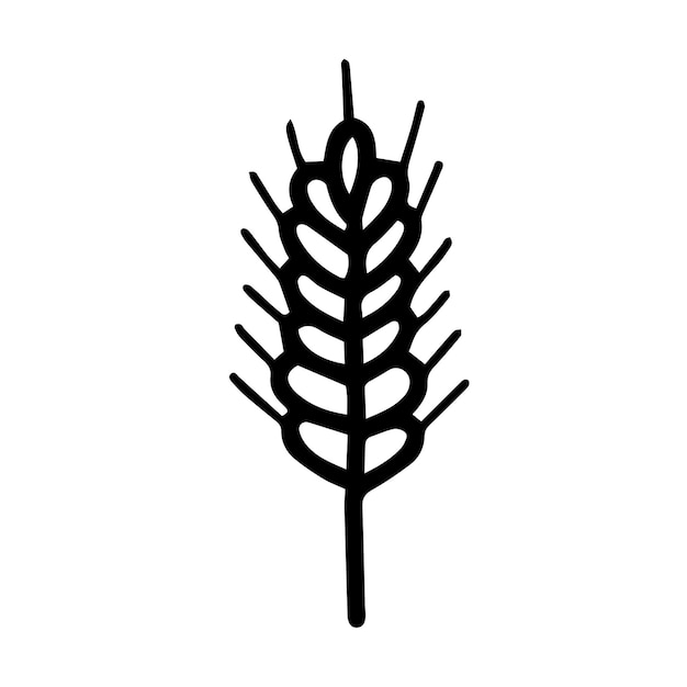 Spikelet Ear doodle vector illustration