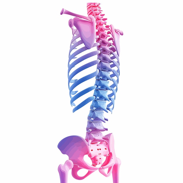 Spine_bone_showing_back_pain_Vector