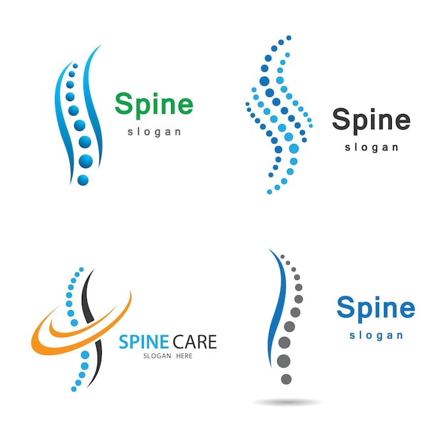 Spine logo images illustration design