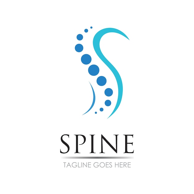 Spine logo vector illustration template design