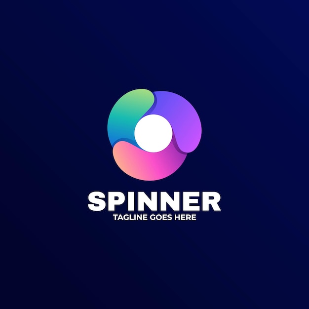 Spinner Gradient Colorful Style logo