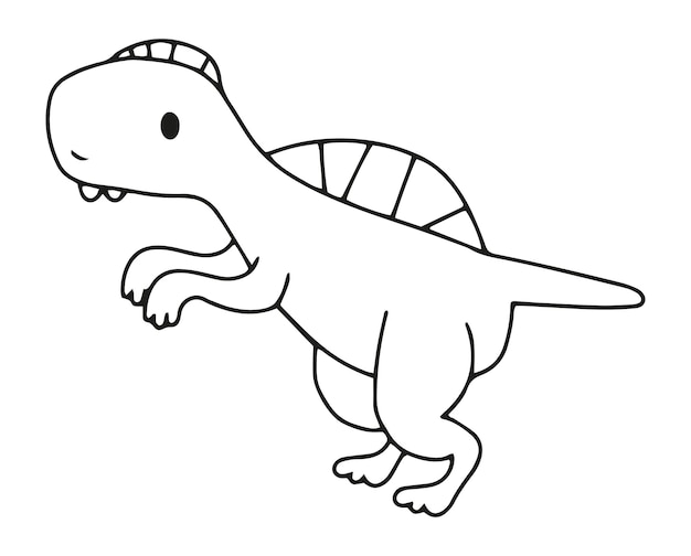 Spinosaurus dinosaur vector illustration