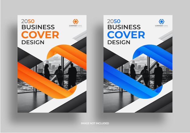 Spiral business cover design template