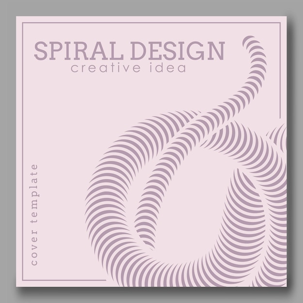 Spiral design The template of the new trend covers banners posters brochures magazines Creative idea of the catalog interior design and decor