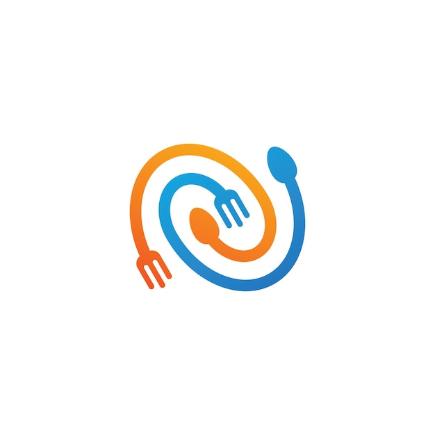 Spiral Food Logo Template Design