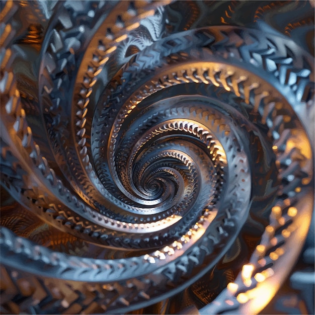 a spiral that is made by spirals and is made by hand