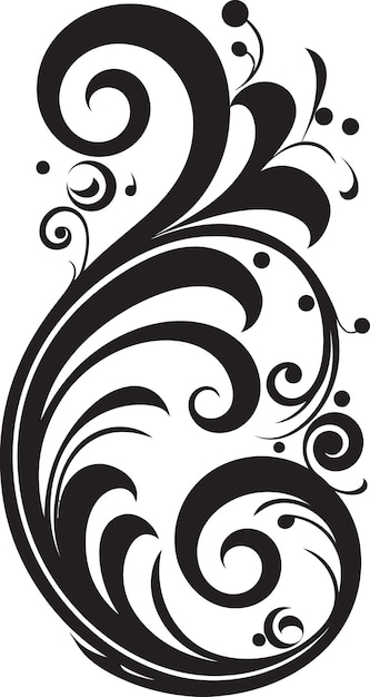 Spiraling Elegance Abstract Swirl Design Flourishing Union Wedding Swirl Icon