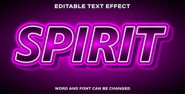 Spirit text effect style