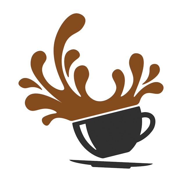 Splash coffee cup icon