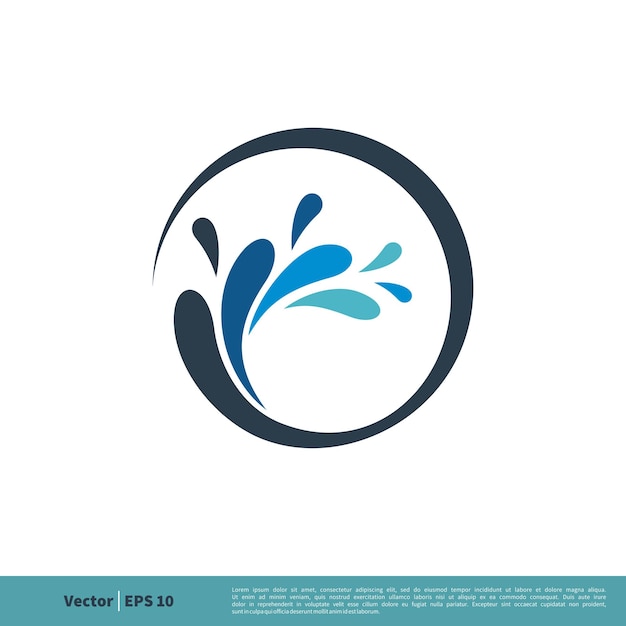 Splash Water Icon vector Logo Template Illustration Design Vector EPS 10