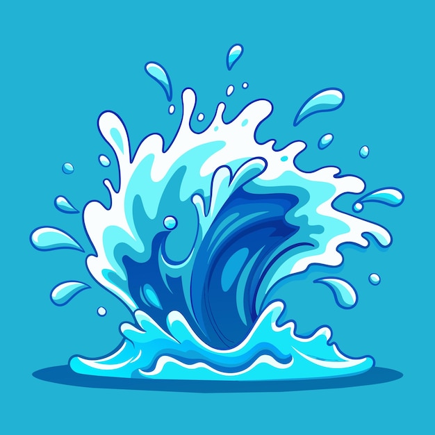 Splash Water Illustration Art