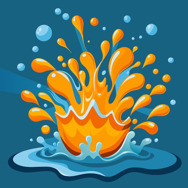 Splash Water Illustration Art