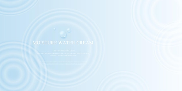 Splash water waves surface from drop isolated on transparent for cosmetic moisturizer background vector circle ripple water vector design