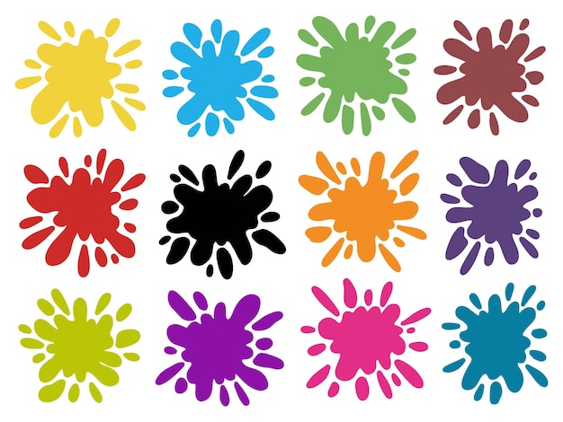 Splatter Abstract Color Background