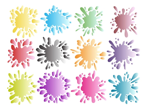 Splatter Abstract Color Background