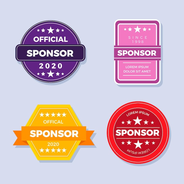 Sponsor stickers collection