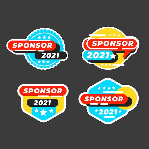 Sponsor stickers collection