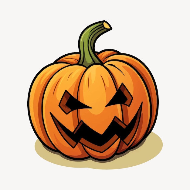 Spooky carved Halloween pumpkin