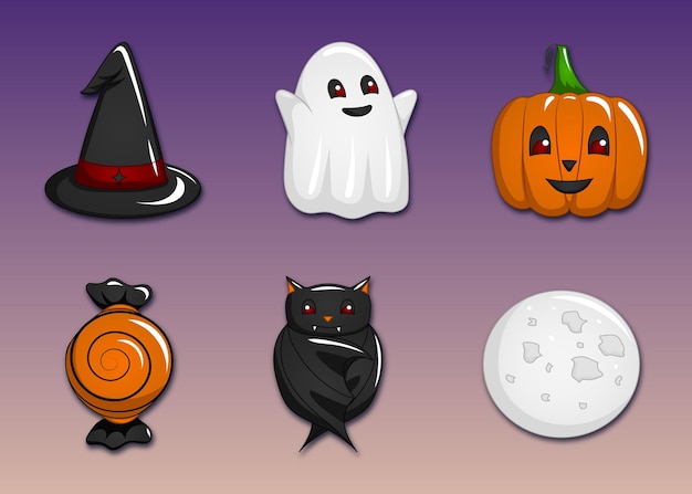 SPOOKY CUTE HALLOWEEN VECTOR BUNDLE