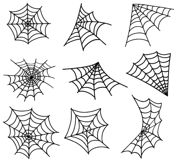 Spooky Halloween cobweb