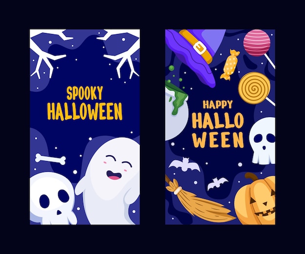 Spooky Halloween Social media stories collection