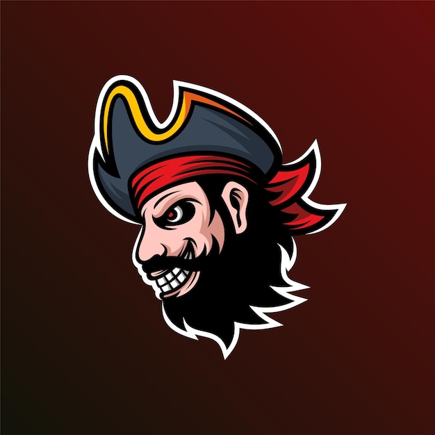 Spooky Pirate Cool Logo