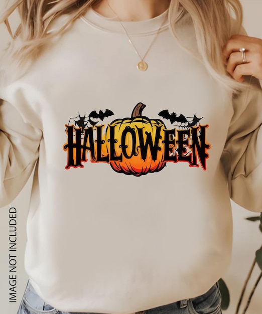 Spooky Pumpkin Halloween Graphic for TShirts